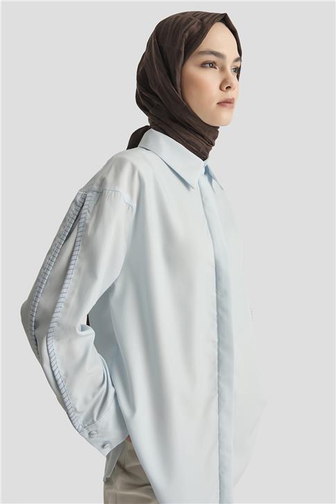 Armine Mixli Gömlek 25Y3707 Mavi