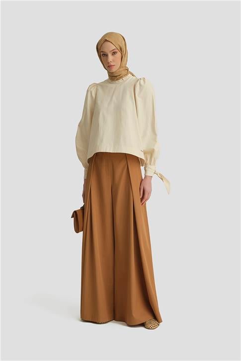 Armine Seyyar Kurdaleli Pamuk Bluz 25Y3712 Aytaşı