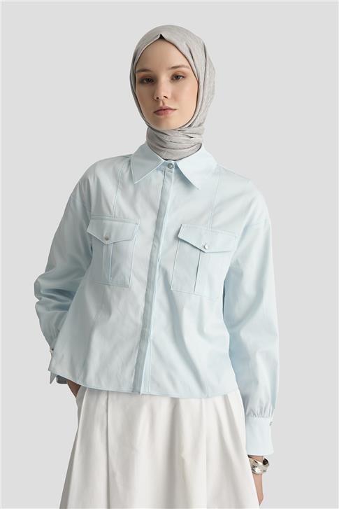 26Y3741 Armine Gömlek Bebe Mavi