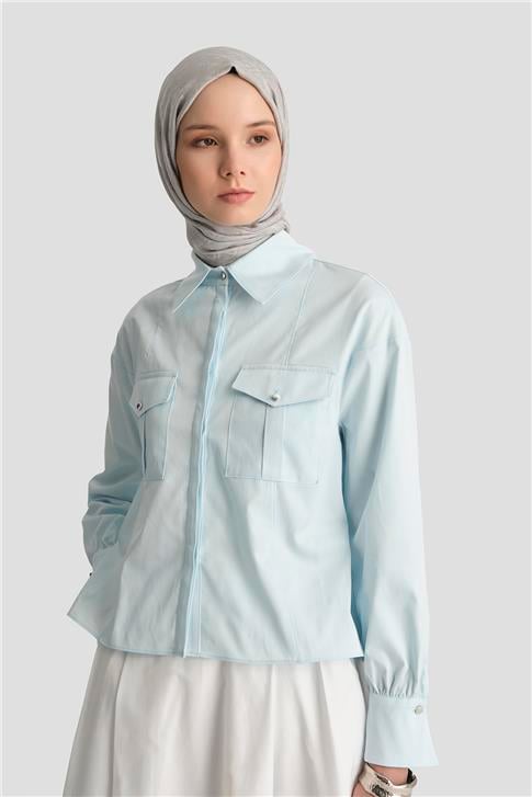 26Y3741 Armine Gömlek Bebe Mavi