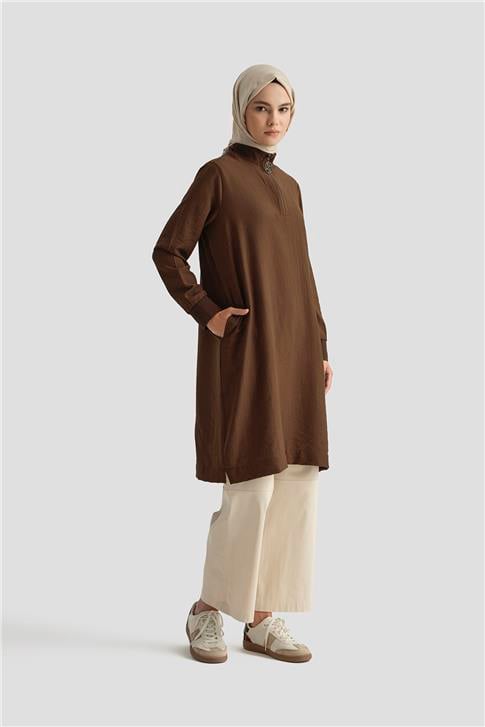 26Y412 Armine Tunik Kahverengi