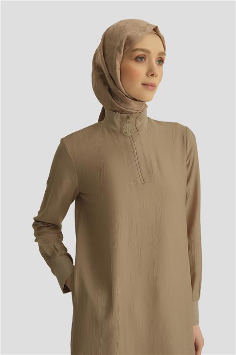 26Y412 Armine Tunik Koyu Taş