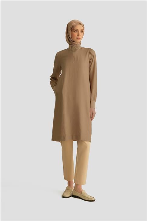 26Y412 Armine Tunik Koyu Taş