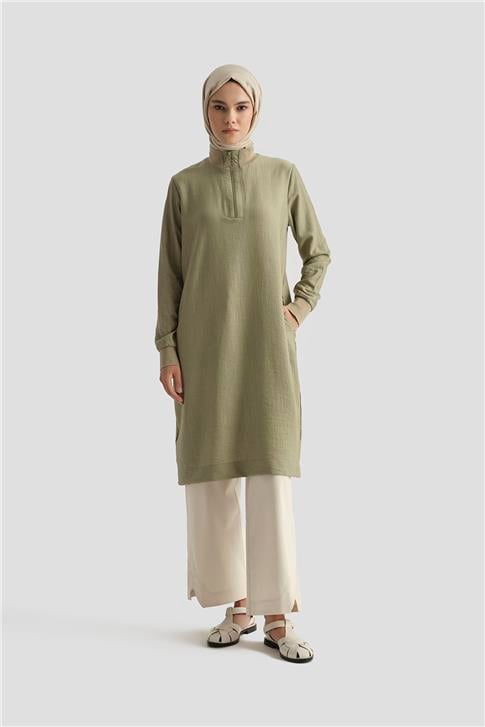 26Y412 Armine Tunik Küf Yeşili