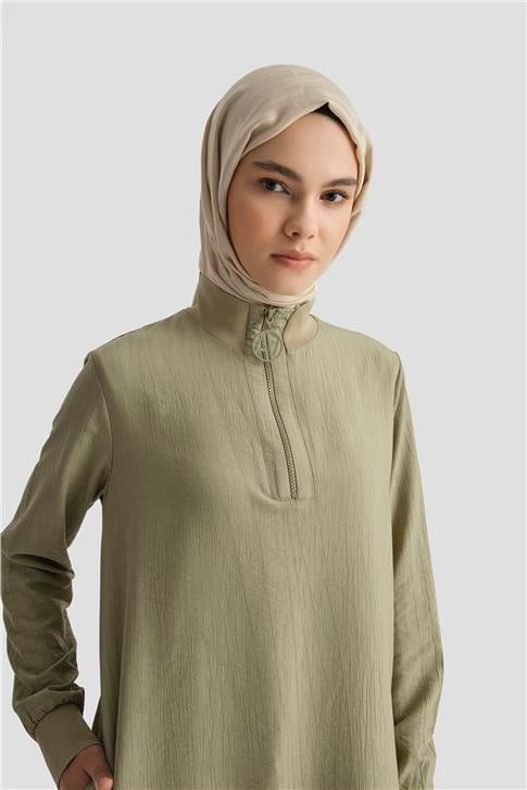 26Y412 Armine Tunik Küf Yeşili