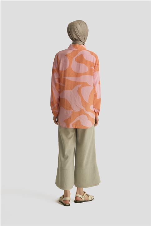 Armine Desenli Tunik 25YT487 Pembe