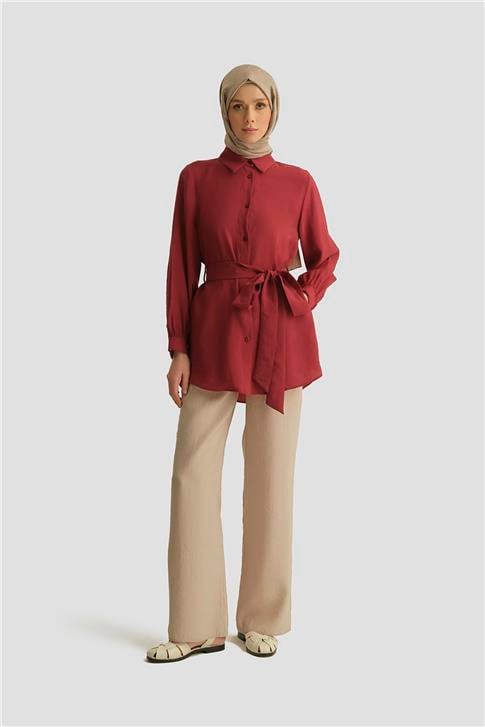 26Y4224-1 Armine Tunik BORDO