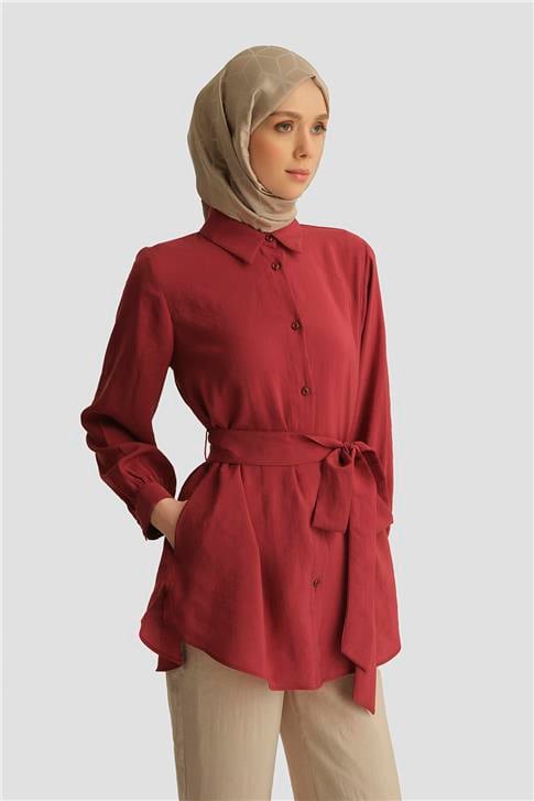 26Y4224-1 Armine Tunik BORDO