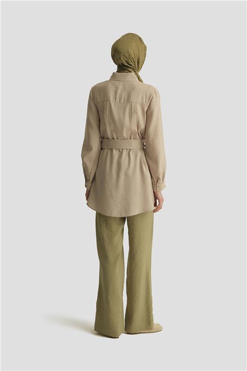 Armine Modal Straight Pantolon 25YD4224-2 Haki