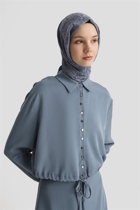 Armine Tencel Ceket 25YD4226-1 İndigo