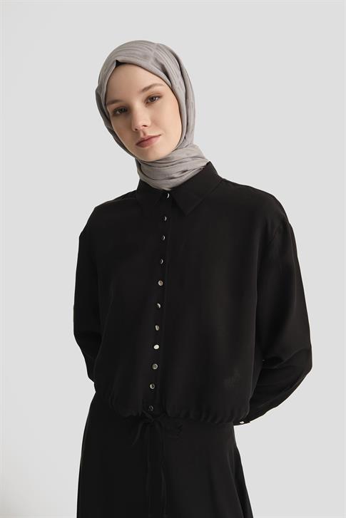 Armine Tencel Ceket 25YD4226-1 Siyah