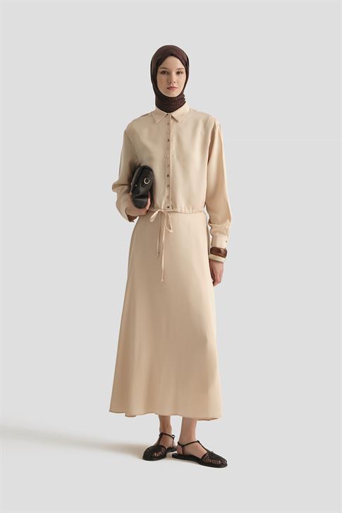 Armine Tencel Ceket 25YD4226-1 Taş