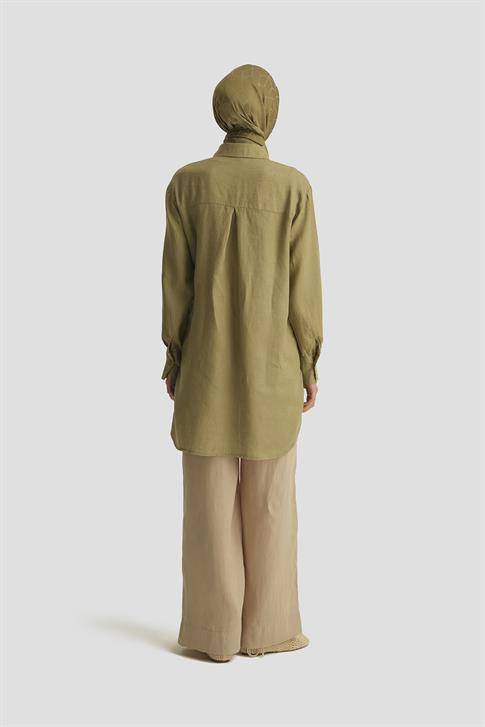 Armine Keten Palazzo Pantolon 25YD4231-2 Bej