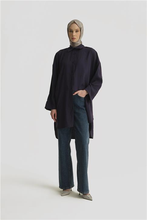 Armine Modal Basic Tunik 25YD4232 LACİVERT