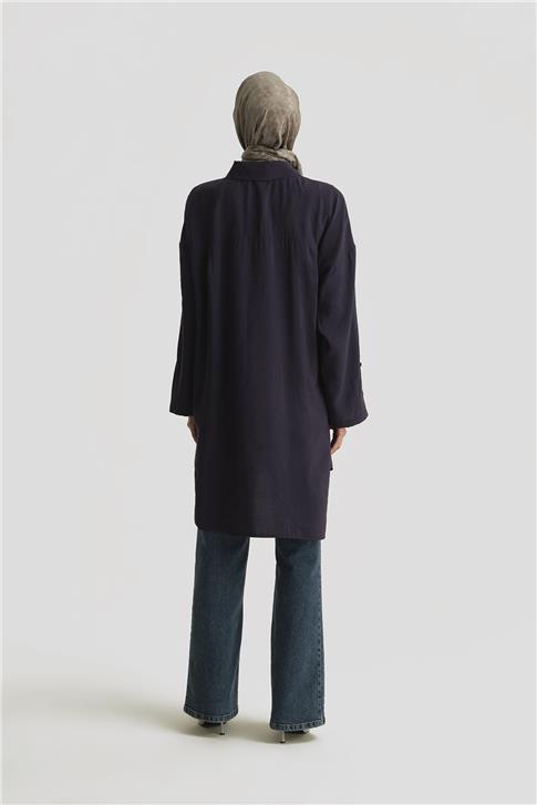 Armine Modal Basic Tunik 25YD4232 LACİVERT