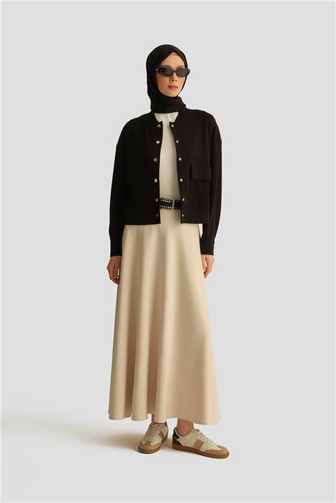 Armine Hakim Yaka Modal Ceket 25YD4233-1 Siyah