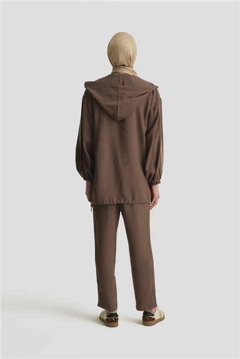 Armine Modal Havuç Pantolon 25YD4240-2 Kahverengi