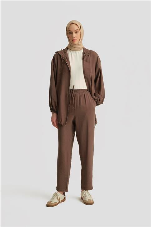 Armine Modal Havuç Pantolon 25YD4240-2 Kahverengi