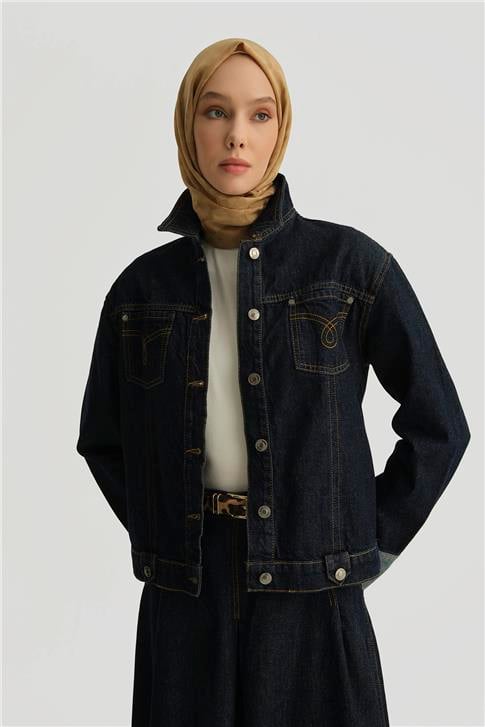 Armine Denim Ceket 25YD4242-1 Mavi