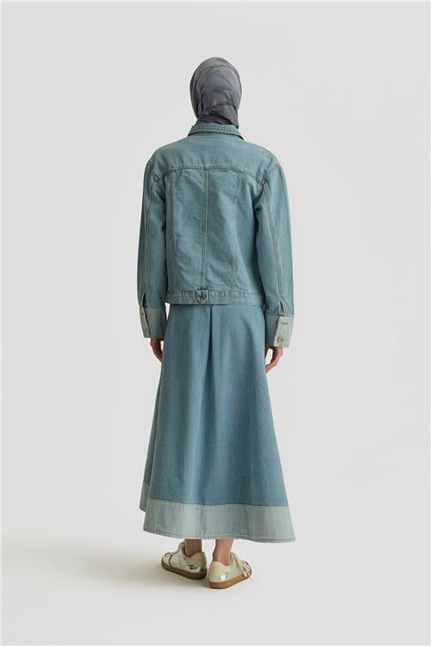 Armine Ceket 25YD4243-1 Buz Mavi