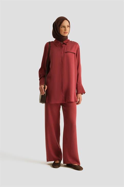 Armine Cupra Tunik 25YD4245-1 BORDO