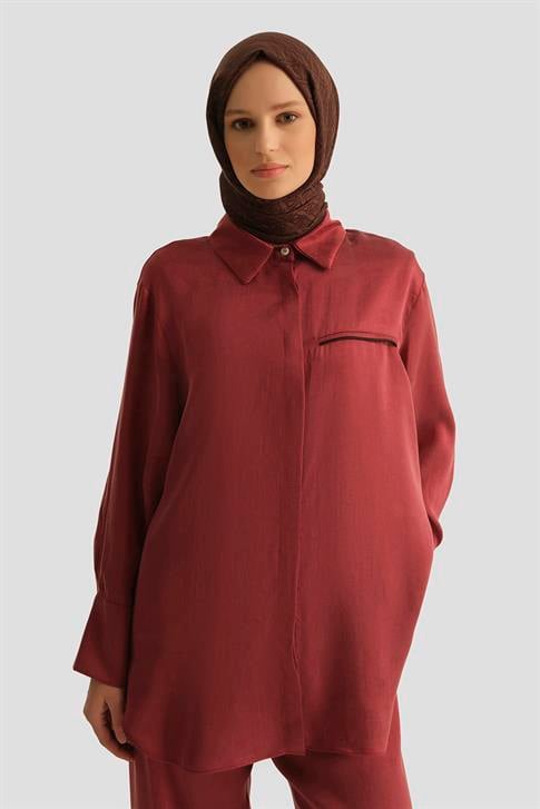 Armine Cupra Tunik 25YD4245-1 BORDO