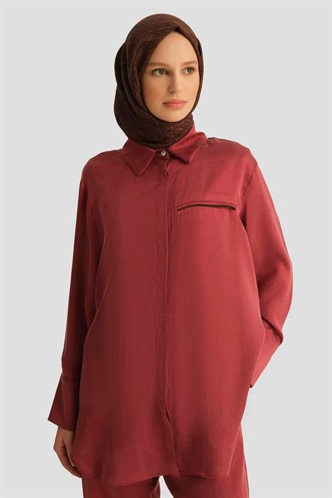 Armine Cupra Tunik 25YD4245-1 BORDO