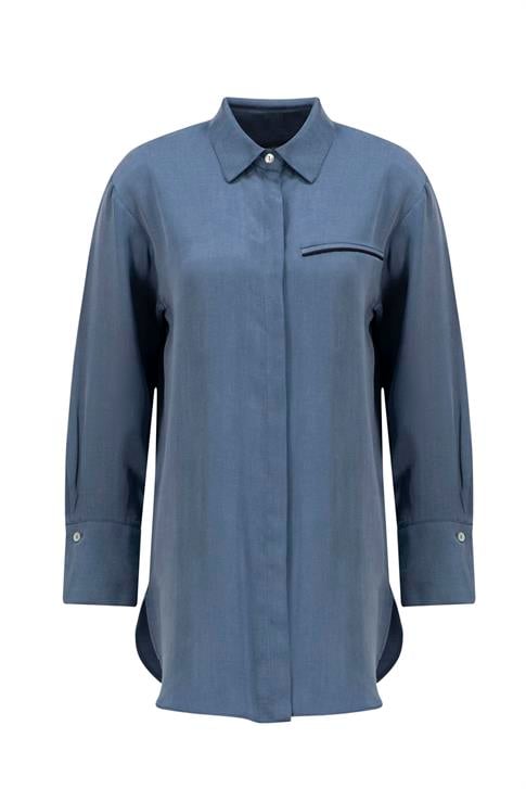 Armine Cupra Tunik 25YD4245-1 İndigo