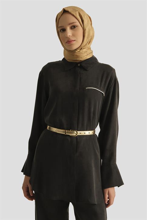 Armine Cupra Tunik 25YD4245-1 Siyah