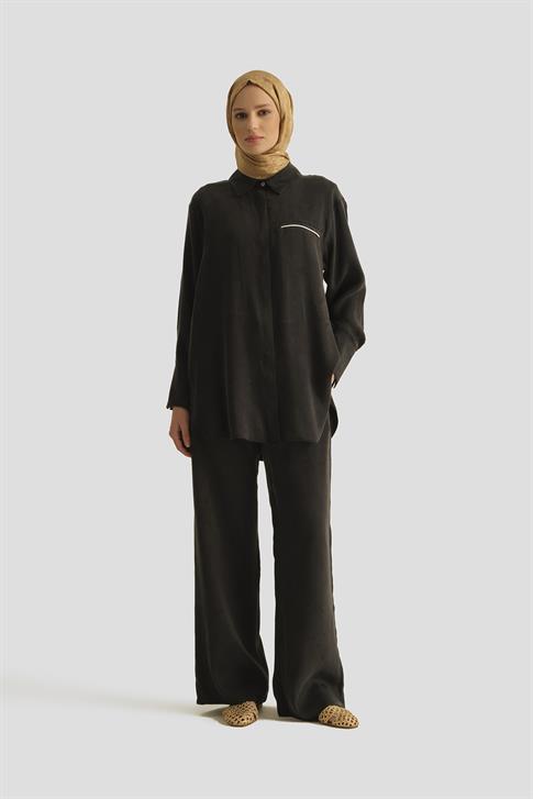 Armine Cupra Tunik 25YD4245-1 Siyah