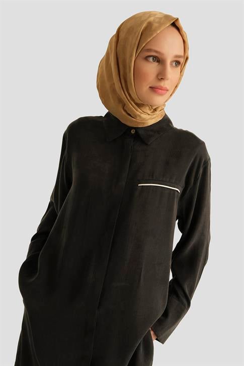 Armine Cupra Tunik 25YD4245-1 Siyah