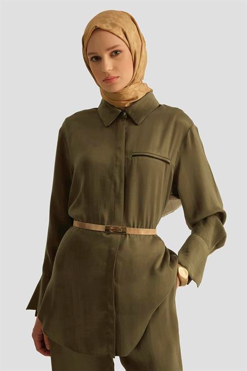Armine Cupra Tunik 25YD4245-1 Haki