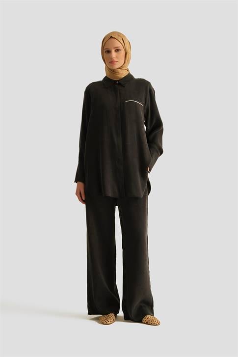 Armine Cupra Palazzo Pantolon 25YD4245-2 Siyah