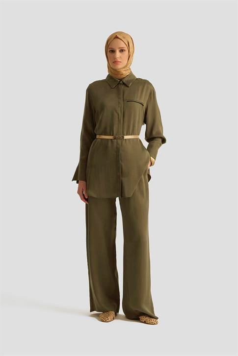 Armine Cupra Palazzo Pantolon 25YD4245-2 Haki