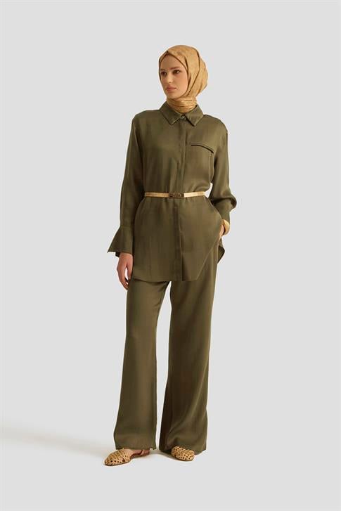 Armine Cupra Palazzo Pantolon 25YD4245-2 Haki