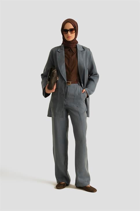 Armine Cupra Blazer Ceket 25YD4246-1 İndigo