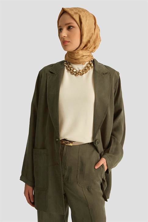 Armine Cupra Blazer Ceket 25YD4246-1 Haki