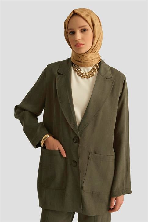 Armine Cupra Blazer Ceket 25YD4246-1 Haki