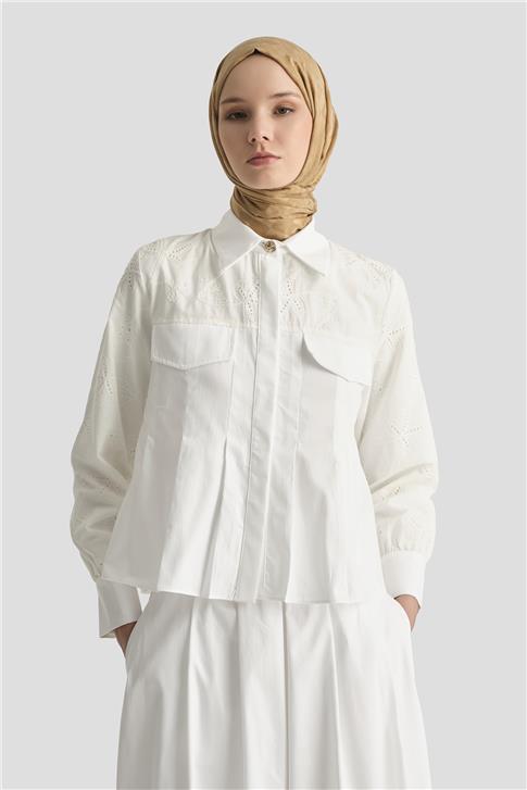 Armine Brode Detaylı Takım 25YD4249 Ekru