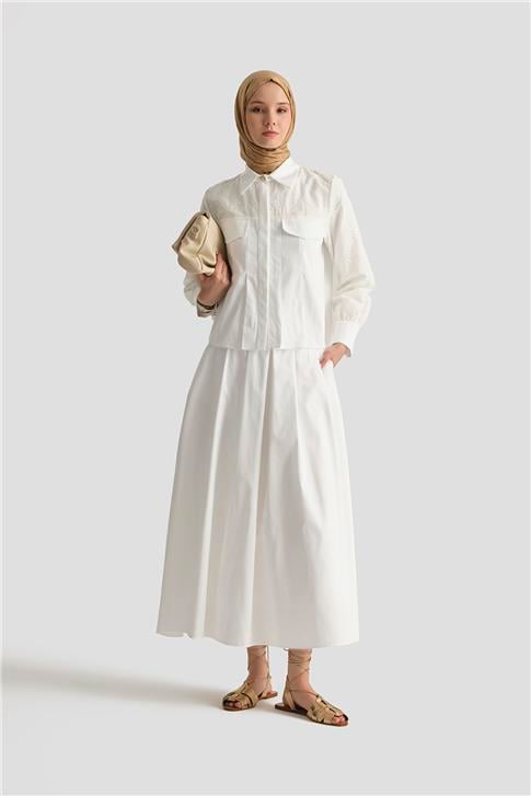 Armine Brode Detaylı Takım 25YD4249 Ekru