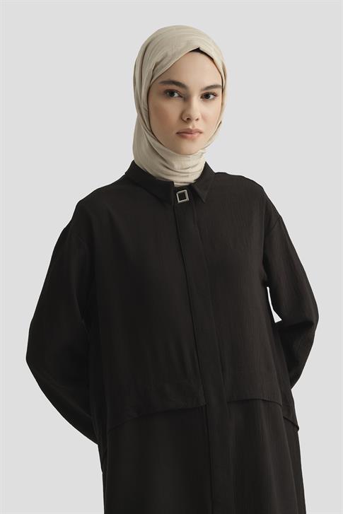 Armine Aller Detaylı Tunik 25YT435 Siyah