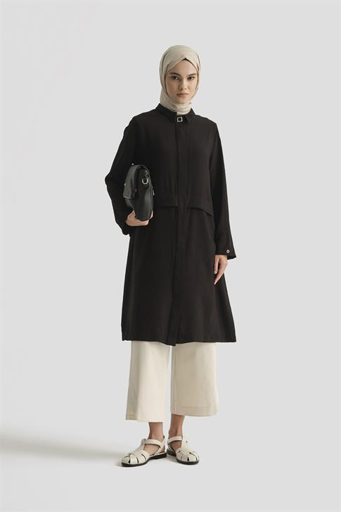 Armine Aller Detaylı Tunik 25YT435 Siyah