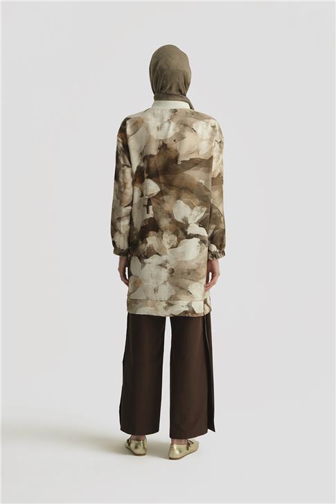 26Y438 Arm Trend Tunik Kahverengi