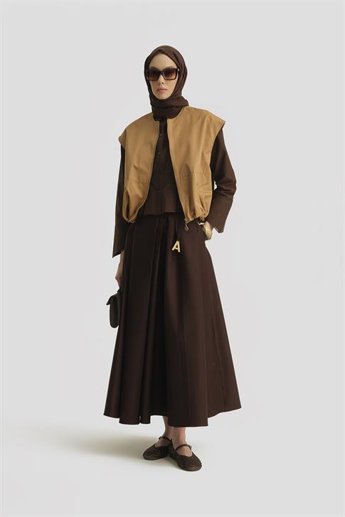 Armine Bomber Yelek 25Y4504 Sahra