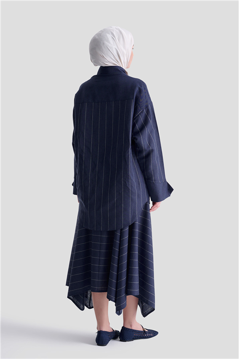 Armine Keten Tunik 26Y4605 Lacivert