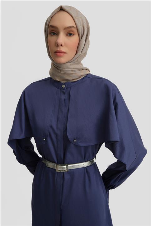 26Y4606 Armine Tunik Puslu Mor