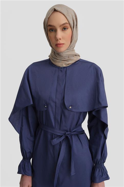 26Y4606 Armine Tunik Puslu Mor