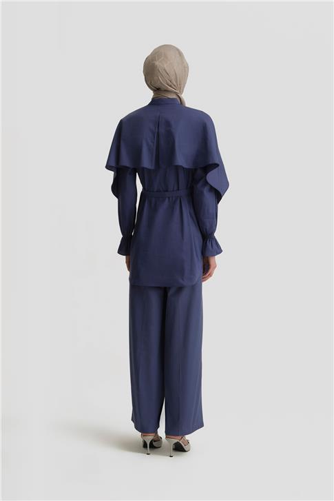 26Y4606 Armine Tunik Puslu Mor