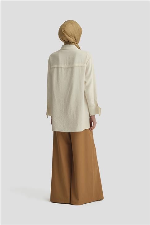 Armine Sim Detaylı Modal Tunik 25Y4607 Aytaşı