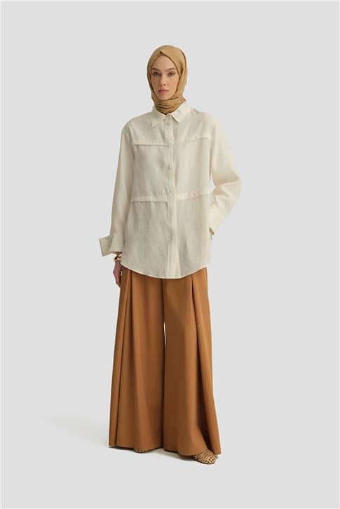 Armine Sim Detaylı Modal Tunik 25Y4607 Aytaşı